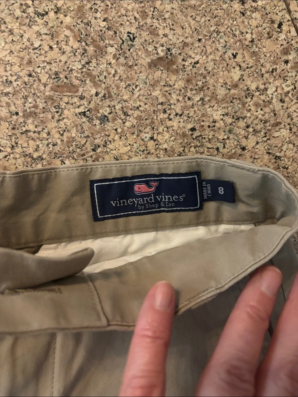 Vineyard Vines Boy’s Flat Front Chino Shorts - khaki